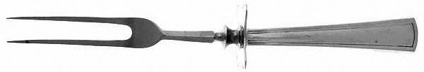 Virginia (Sterling, 1912, No Monograms) Large Stainless-Prong Roast Carving Fork