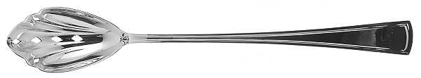 Virginia (Sterling, 1912, No Monograms) Pierced Bowl Short Handle Olive Spoon