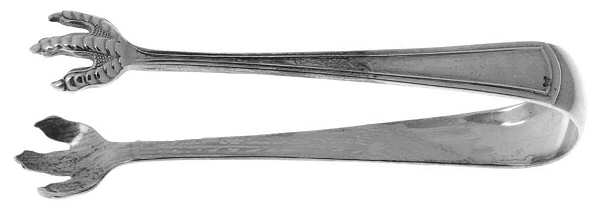 Virginia (Sterling, 1912, No Monograms) Bon Bon Tongs by Dominick & Haff