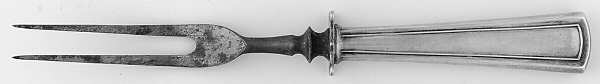 Virginia (Sterling, 1912, No Monograms) Small Carving Fork W/Sterling Guard