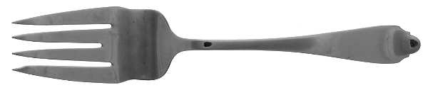 Yorktown (Sterling, 1920) Small Solid Cold Meat Serving Fork