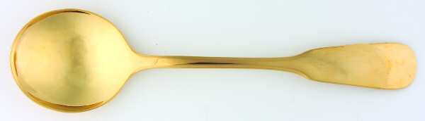 Golden Barcelona Round Bowl Soup Spoon (Cream Soup)