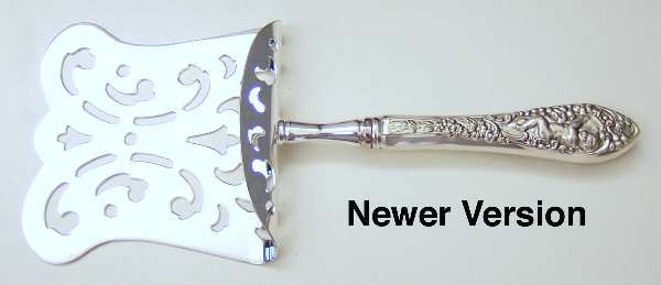 Labors of Cupid (Sterling, Newer) Hollow Asparagus Server with Silverplate Hood