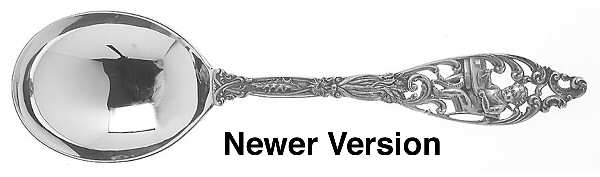 Labors of Cupid (Sterling, Newer) Round Bowl Soup Spoon (Gumbo)