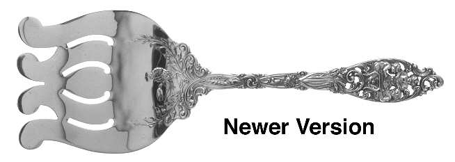 Labors of Cupid (Sterling, Newer) Large Solid Asparagus Serving Fork