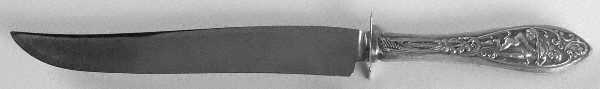 Labors of Cupid (Sterling, Newer) Large Stainless Blade Roast Carving Knife