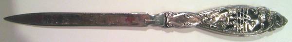 Labors of Cupid (Sterling, Newer) Letter Opener with Silverplate Blade