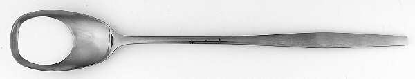 Variation V (Stnl, Germany, Denmark, Finland, Norway) Long Handle Solid Pierced Servng Spoon