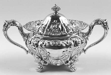 A805 (Sterling, Hollowware) Sugar Bowl & Lid