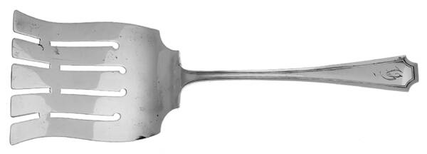 Fairfax (Sterling, 1910, Monograms) Solid Asparagus Server by Durgin