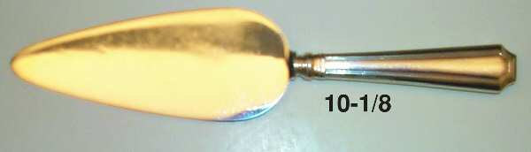Fairfax (Sterling, 1910, Monograms) Large Pie Server with Silverplate Blade by Durgin