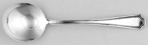 Fairfax (Sterling, 1910, Monograms) Large Round Bowl Soup Spoon (Bouillon) by Durgin