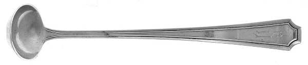 Fairfax (Sterling, 1910, Monograms) Mustard Spoon by Durgin