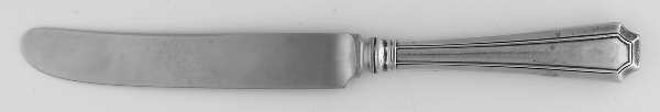 Fairfax (Sterling, 1910, Monograms) Old French Hollow Knife with Bolster by Durgin