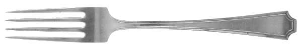 Fairfax (Sterling, 1910, Monograms) Fork by Durgin