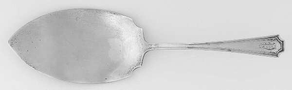 Fairfax (Sterling, 1910, Monograms) Large Solid Pie Knife by Durgin