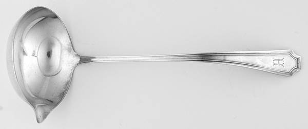 Fairfax (Sterling, 1910, Monograms) Bouillon Ladle by Durgin