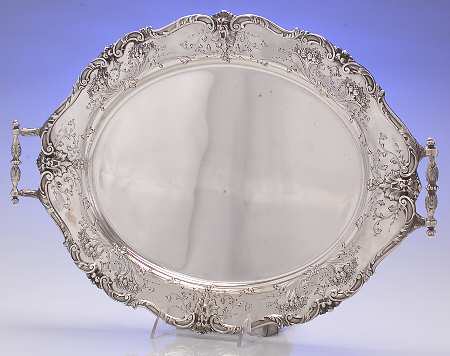 7845 (Sterling, Hollowware) Sterling Demitasse Tray