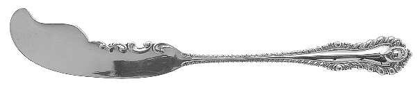 Mazarin (Sterling, 1892, Monograms) Flat Handle Butter Spreader