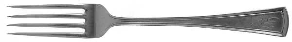 Virginia (Sterling, 1912, Monograms) Fork by Dominick & Haff