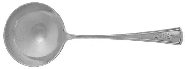Virginia (Sterling, 1912, No Monograms) Round Bowl Soup Spoon (Bouillon)
