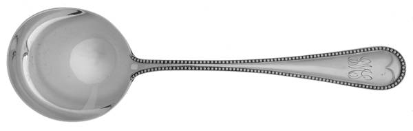 Bead (Sterling, 1893) Round Bowl Soup Spoon (Gumbo)