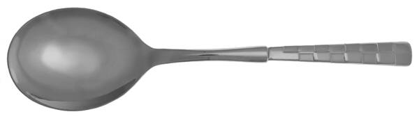 Terrazzo (Stainless) Casserole Spoon with Smooth Stainless Bowl HC