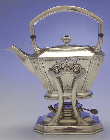Colfax (Sterling, 1922, Hollowware) Kettle, Stand & Burner