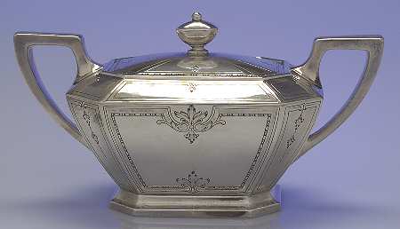 Colfax (Sterling, 1922, Hollowware) Sugar Bowl & Lid