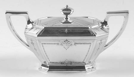 Colfax (Sterling, 1922, Hollowware) Sugar Bowl & Lid