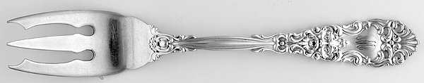 Renaissance (Sterling, 1894, Monograms) Pastry Fork