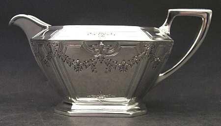 Fairfax No. 4-B-Engraved (Sterling, 1910, Hlwr) Creamer