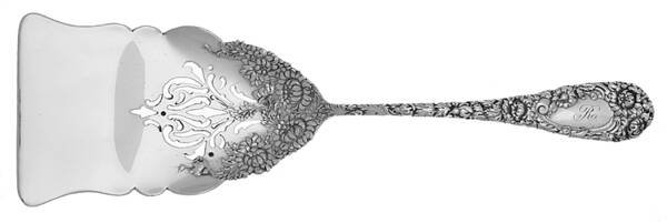 Chrysanthemum (Sterling, 1893, Monograms) Large Pierced Solid Croquette Server