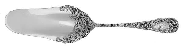 Chrysanthemum (Sterling, 1893, Monograms) Jelly/Cake Server