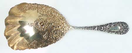 Chrysanthemum (Sterling, 1893, Monograms) Cracker Spoon