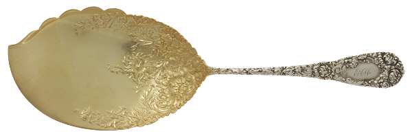 Chrysanthemum (Sterling, 1893, Monograms) Large Solid Ice Cream Server