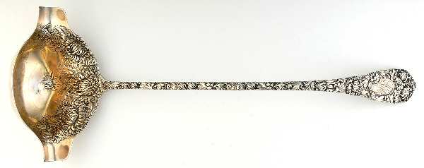 Chrysanthemum (Sterling, 1893, Monograms) Punch Ladle Solid Piece