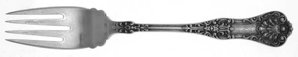 New King (Sterling, 1898) Individual Solid Fish Fork