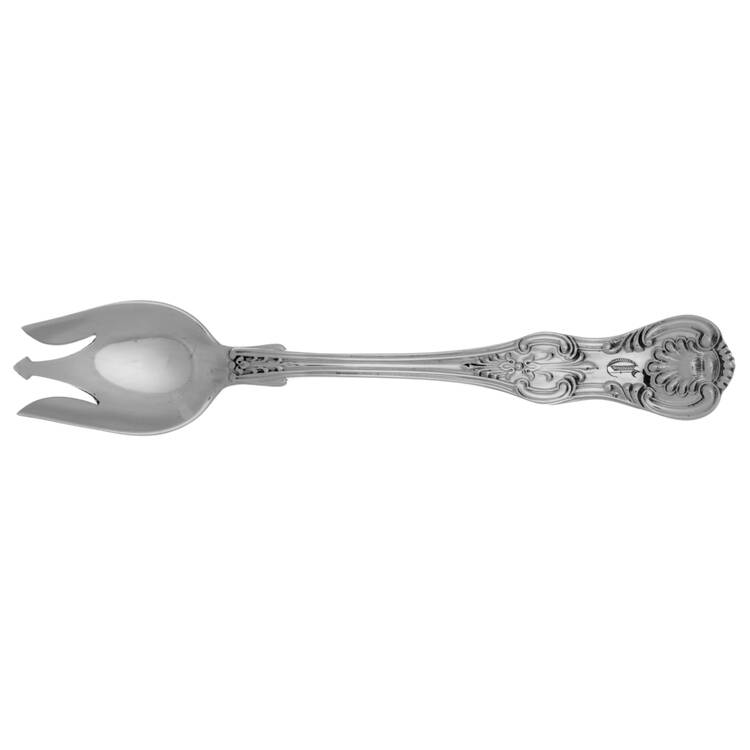 King (Sterling, 1880) Large Individual Terrapin Fork