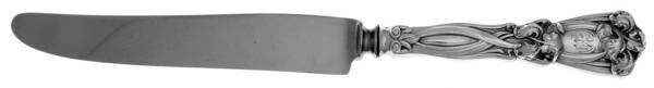 Iris (Sterling, 1900, Monograms) Newer Style Old French Hollow Knife with Bolster