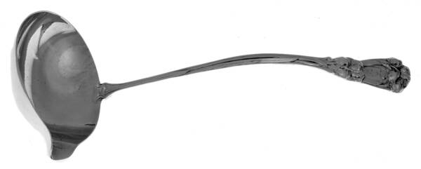 Iris (Sterling, 1900, Monograms) Bouillon Ladle