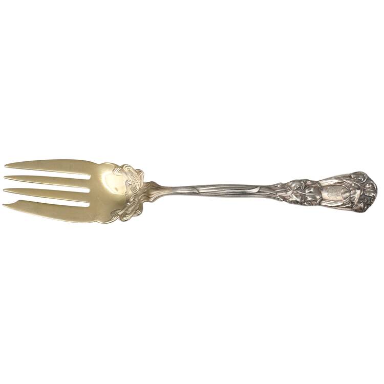 Iris (Sterling, 1900, Monograms) Individual Salad Fork
