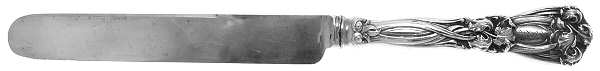 Iris (Sterling, 1900, No Monograms) Blunt Hollow Knife with Bolster