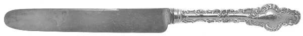 Watteau (Sterling, 1891, Monograms) Blunt Hollow Knife