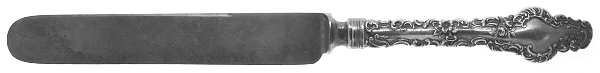 Watteau (Sterling, 1891, Monograms) Old French Hollow Knife with Bolster