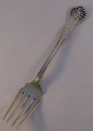 Charles II (Sterling, 1894) Large Individual Solid Fish/Salad Fork