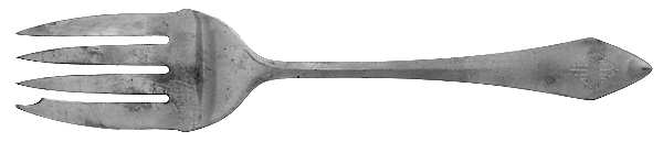 Chatham (Sterling, 1915) Medium Solid Cold Meat Serving Fork