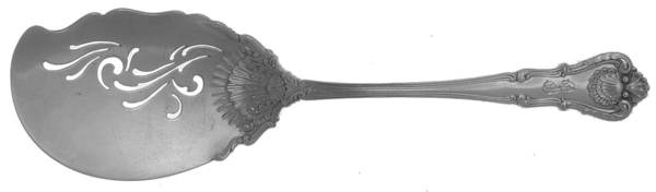 New Queens (Sterling, 1900, Monograms) Small Pierced Solid Croquette Server