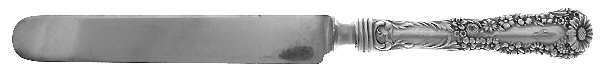 No. 10 (Sterling, 1896, Monograms) Old French Hollow Knife with Bolster