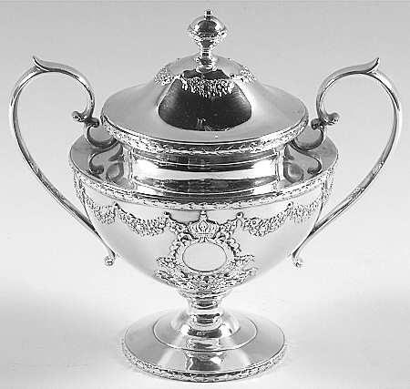 Empire (Sterling, 1895, Hollowware) Sugar Bowl & Lid